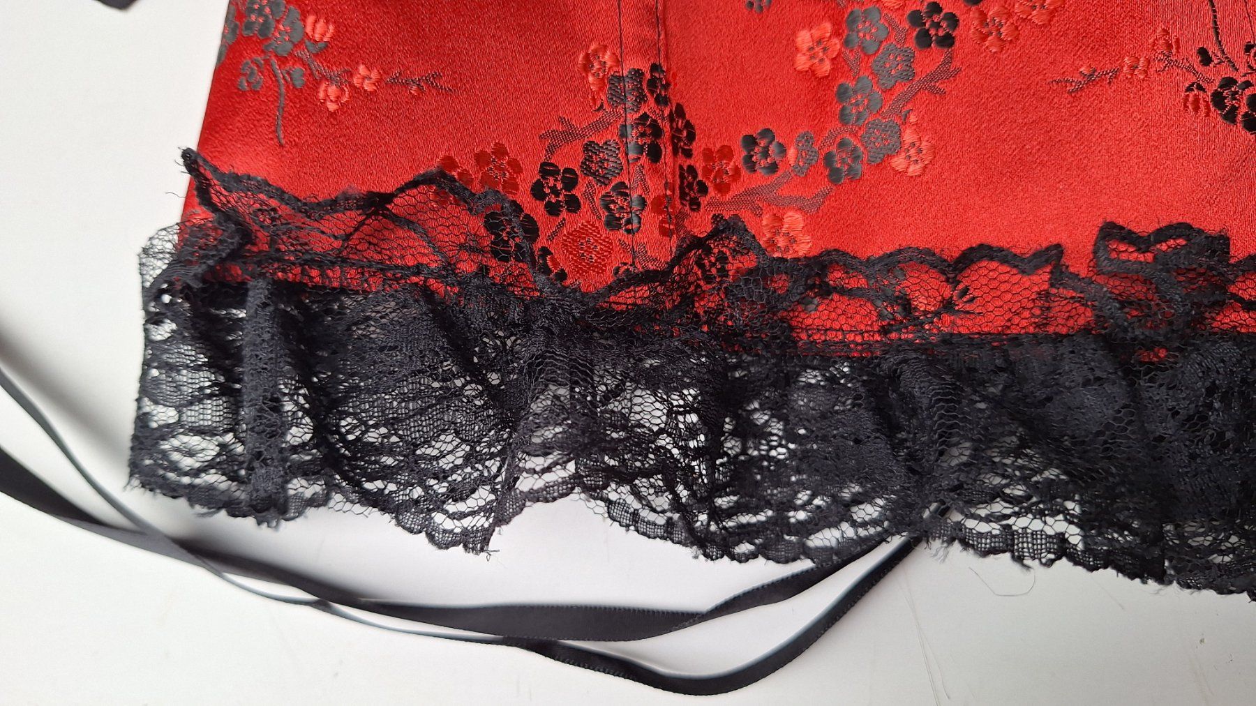 Altra biancheria intima: Korsett, Rot mit Spitze – Nuovo (secondo la descrizione) da Weinfelden venduto da JoeBaer 2
