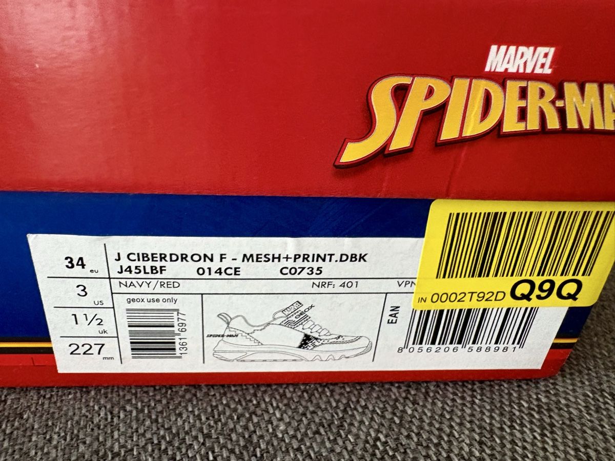 Geox Schuhe für Jungen: Geox Spiderman Sneakers, neu – Neu und originalverpackt aus Thalwil von Sondejul 2