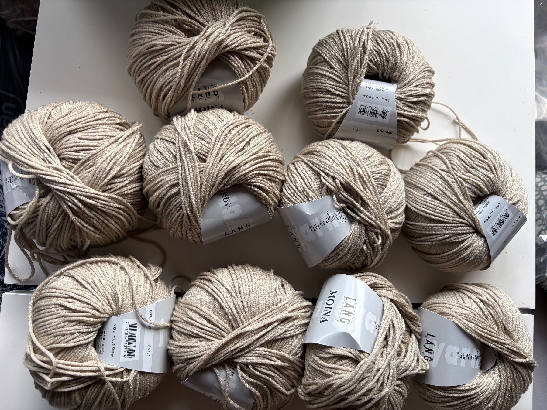 Lang Yarns Lana: 10 Knäuel Moina Lang Yarns – Usato da Büsserach venduto da bor_s88m 2