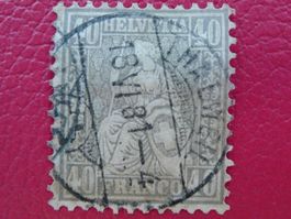 1881 Nr.42, sehr sauber entwertet: THALWEIL/THALWIL, 220.-