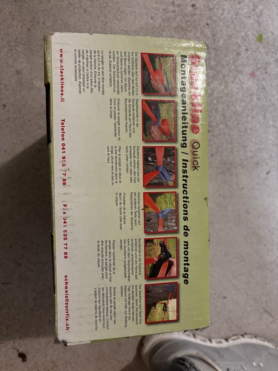 Altro per stoccaggio & trasporto: Slackline 35mm x 15m NEU – Nuovo (secondo la descrizione) da Brüttisellen venduto da spitzbueb11 1