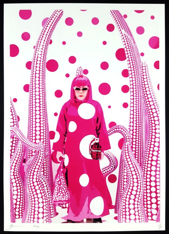 Death NYC Graffiti Pop Art Druck " Künstlerin Yayoi Kusama (Neu (gemäss