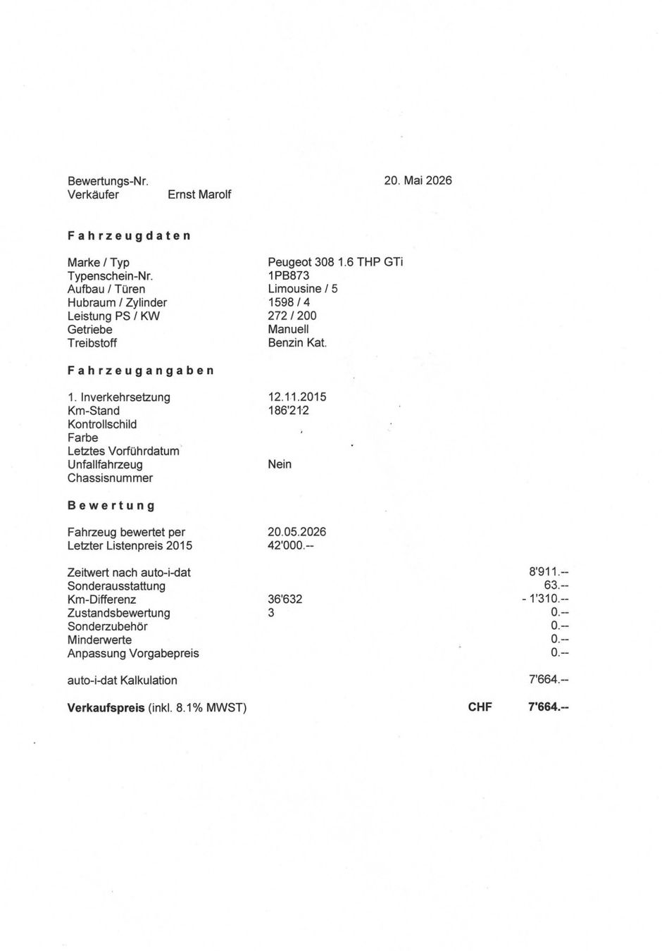 Peugeot Automobili: Peugeot 308 GTi – Usato da Felben-Wellhausen venduto da michael_jackson01 5