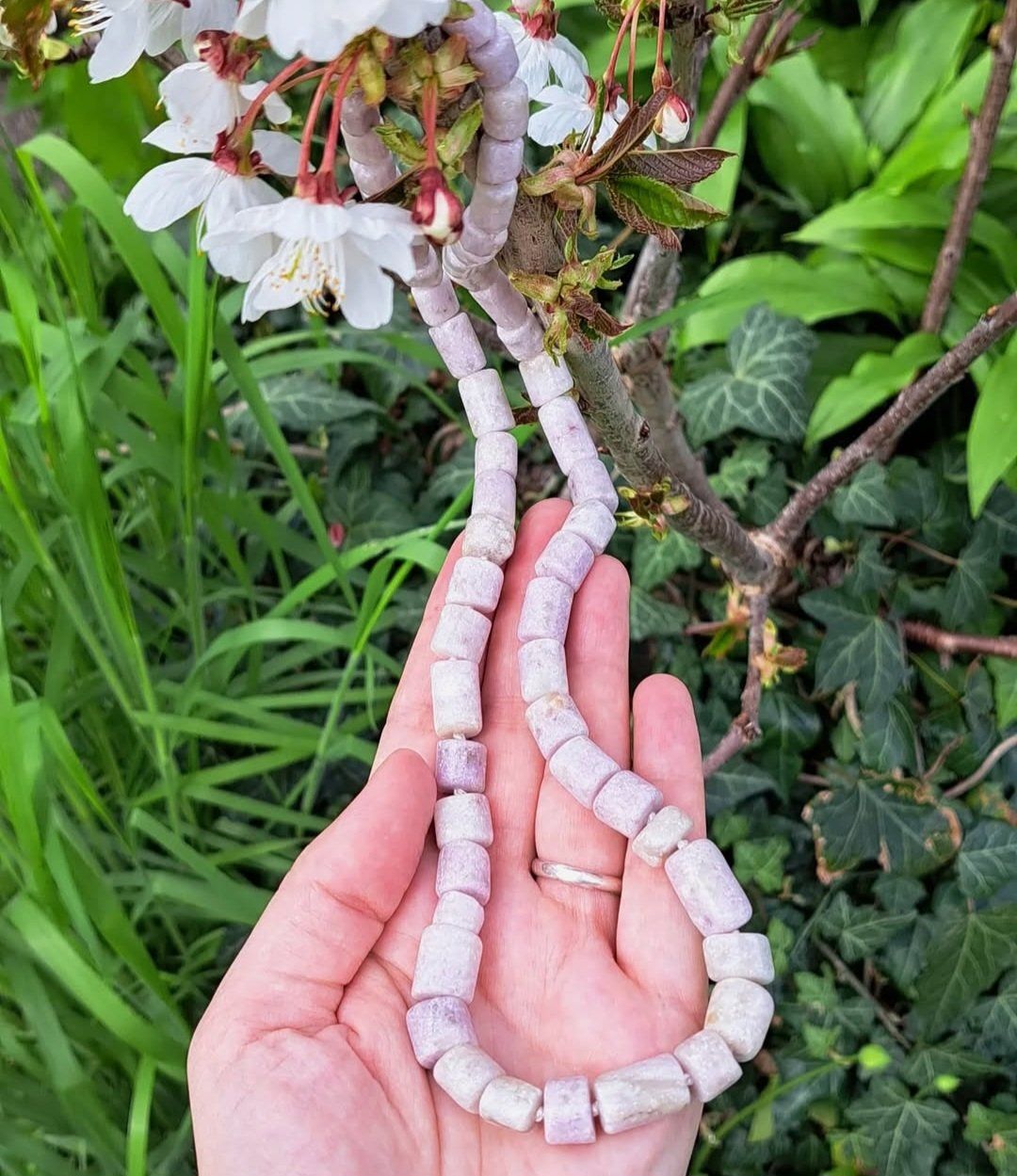 Catenine: Lepidolith aus dem Berner Oberland Kette – Nuovo e nell'imballaggio originale da Richterswil venduto da Viorella 2
