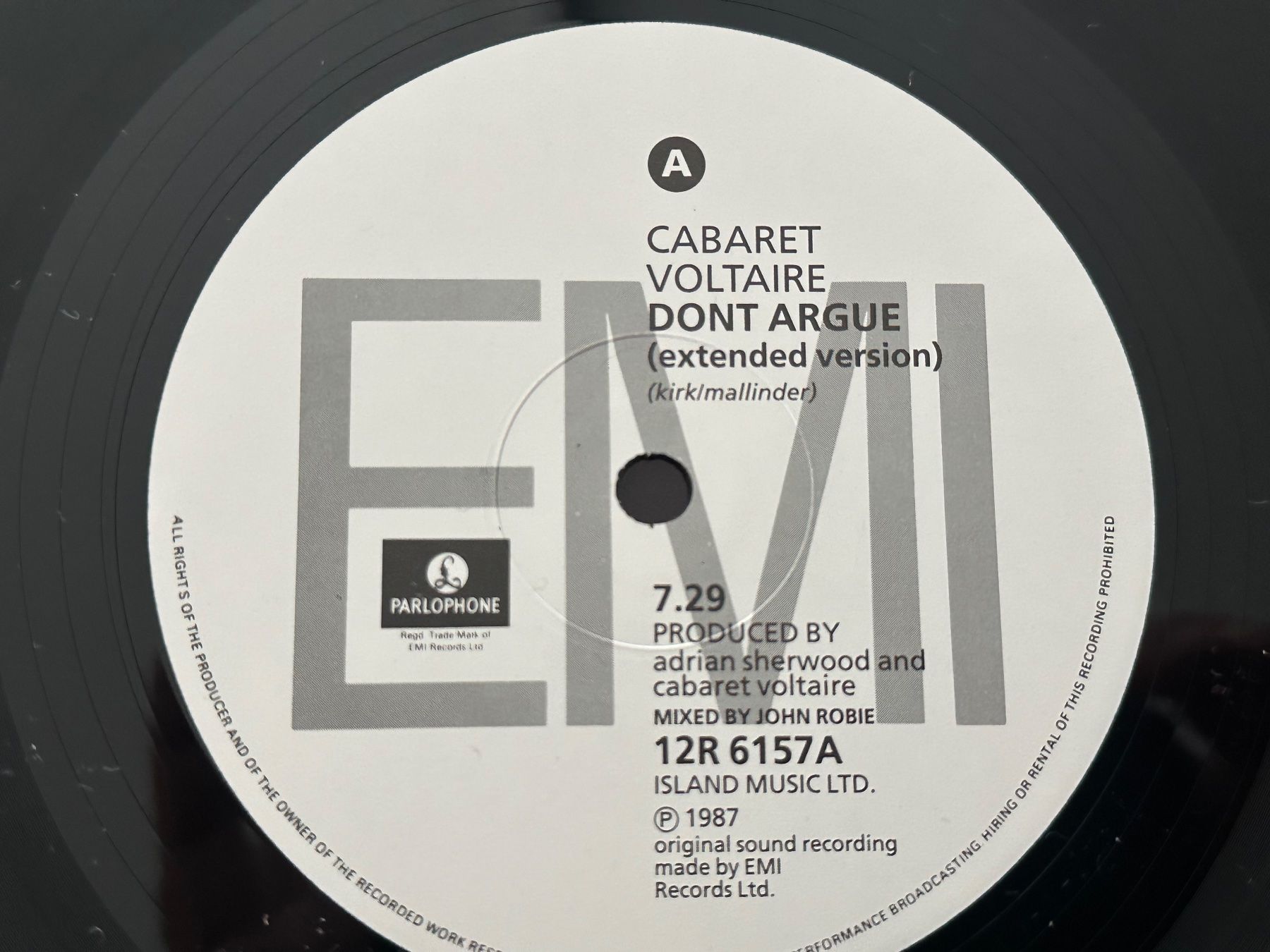 Dischi in vinile: CABARET VOLTAIRE 12 DON'T ARGUE – Usato da Sion venduto da jaipur1401 2