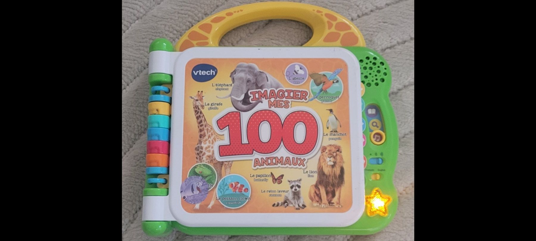 Vtech Giocattoli: FRA/ ANG Livre Vtech 100 animaux/tactile/touchscreen+piles – Nuovo (secondo la descrizione) da Vevey venduto da obi_n8zc