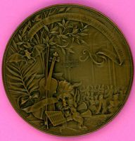 johann strauss 50 Jahr Gedenkmedaille in Bronce