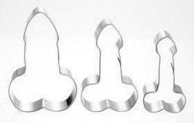 Teglie da forno: Set Penis Ausstechform Cookie Cutter Guetzli Junggesellen – Nuovo e nell'imballaggio originale da Dättlikon venduto da easythings 2