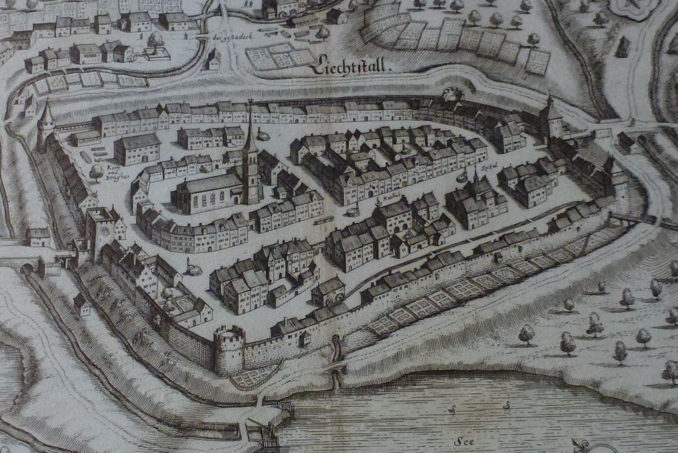 Incisioni: Altes Bild aus Liestal ANNO 1642 – Usato da Walkringen venduto da Casablanca777 2
