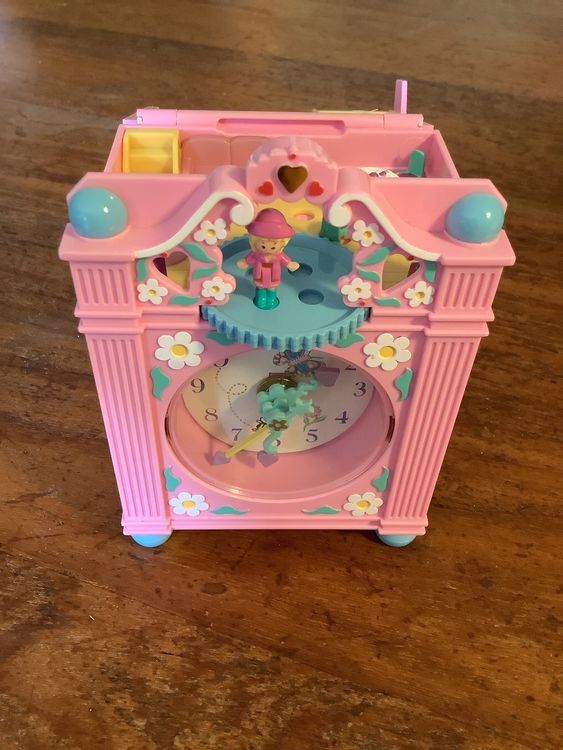 Horloge rose + 1 doll Funtime clock 1991 - Jeux & Jouets