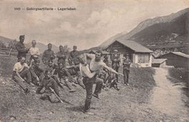 Gebirgsartillerie - Lagerleben, um 1916