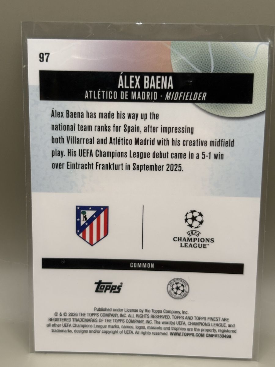 Topps Carte collezionabili: Topps Finest 26 - Alex Baena – Nuovo (secondo la descrizione) da Oberbuchsiten venduto da Bananefrappe93 1