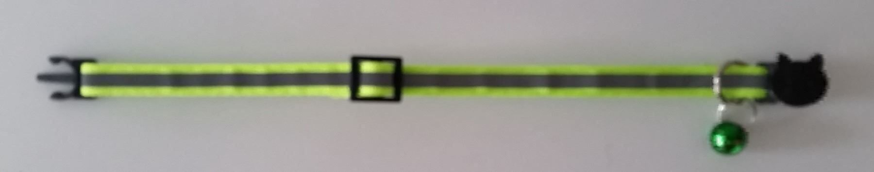 Leine & Halsband: Katzenhalsband reflektierend lime mit Sicherheitsverschluss – Neu und originalverpackt aus Rüegsauschachen von W4PAW 1