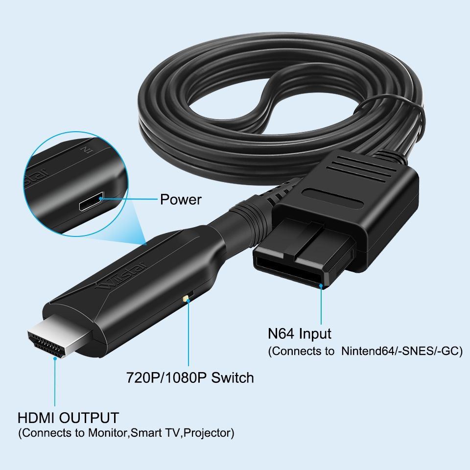 Nintendo Cavi: HDMI Adapter Cable for SNES/GameCube/N64 Consoles – Nuovo (secondo la descrizione) da Glattbrugg venduto da har_jgc7 4
