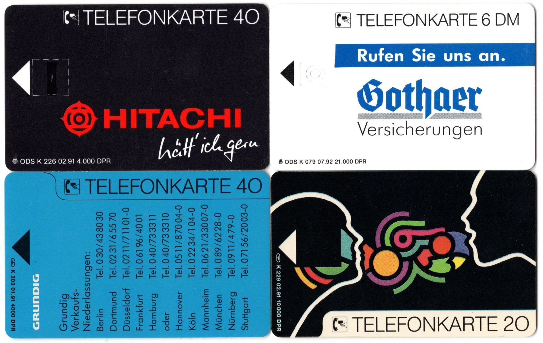 Telefon- & Taxkarten: 4 Dummy Telefonkarten aus Deutschland – Gebraucht aus Eglisau von Chperfins 1