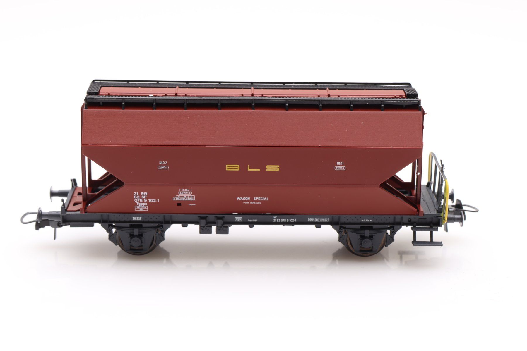 Roco Modellini di ferrovie: Roco 46245 BLS Getreidewagen – Nuovo (secondo la descrizione) da Ried (Muotathal) venduto da Modellbahn.swiss 1
