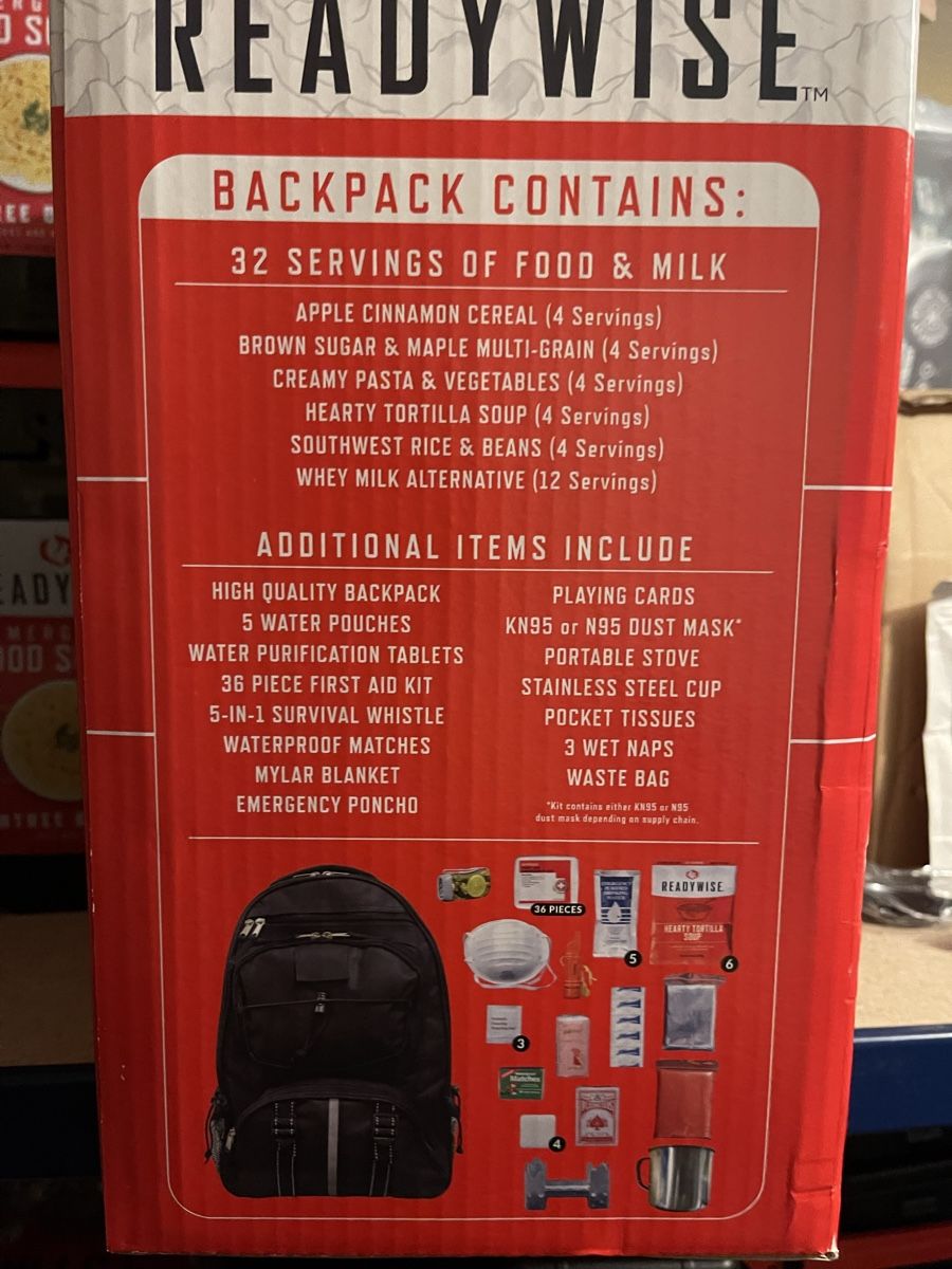Zaini: ReadyWise Notfallrucksack 64-teilig Neu und versiegelt – Nuovo e nell'imballaggio originale da Rodersdorf venduto da fris01 1