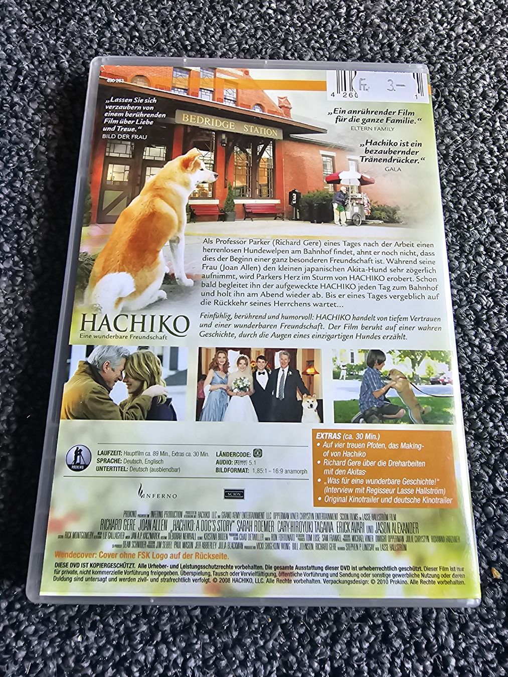 Tutti i DVDs: Hachiko: Eine wunderbare Freundschaft (20731) – Usato da Ruswil venduto da jan_bxl5 1