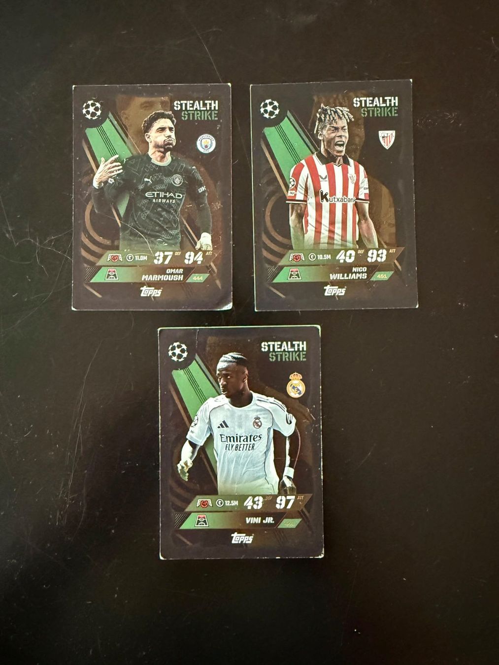 Topps Carte collezionabili: Topps Match Attax 3er Set - Stealth Strike – Usato da Sarnen venduto da Izzy85