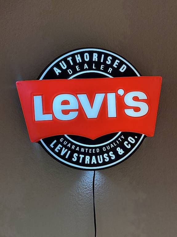 Lampade: Original Levi's Leuchtreklame – Nuovo e nell'imballaggio originale da Bern venduto da gregnenn