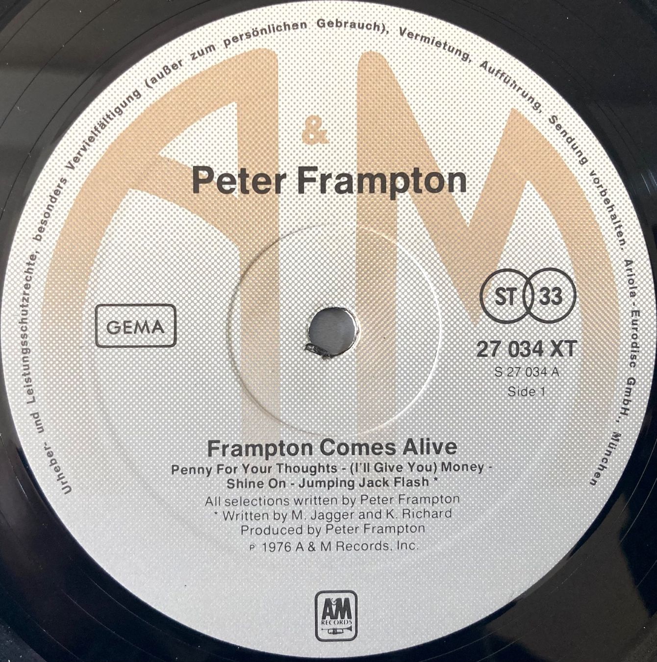 Dischi in vinile: PETER FRAMPTON - FRAMPTON COMES ALIVE – Usato da Poliez-Pittet venduto da Newtown-Records 2