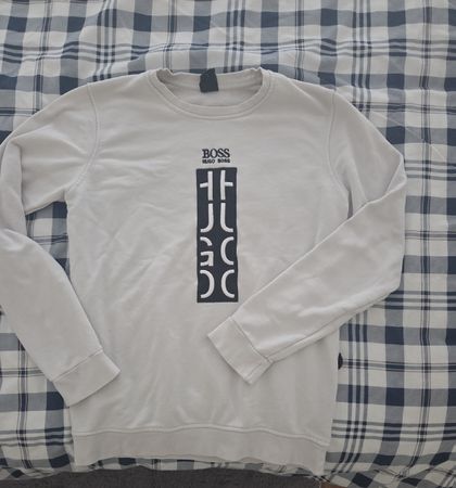 Sweatshirt BOSS homme blanc taille L bon état