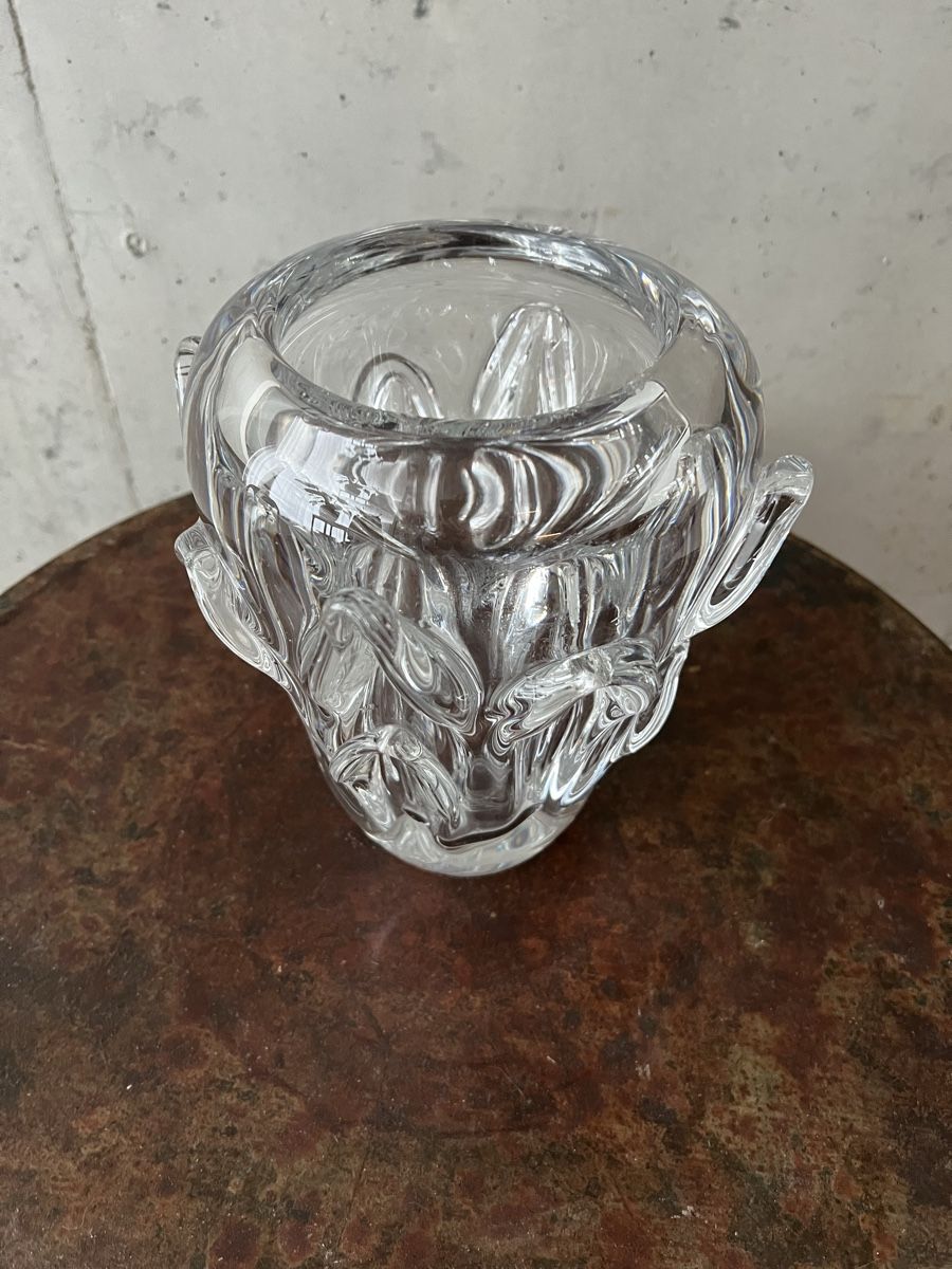 Vasi & Recipienti: Antike, spezielle massive Kristallglas Vase – Usato da Wabern venduto da La-Vitrine 3