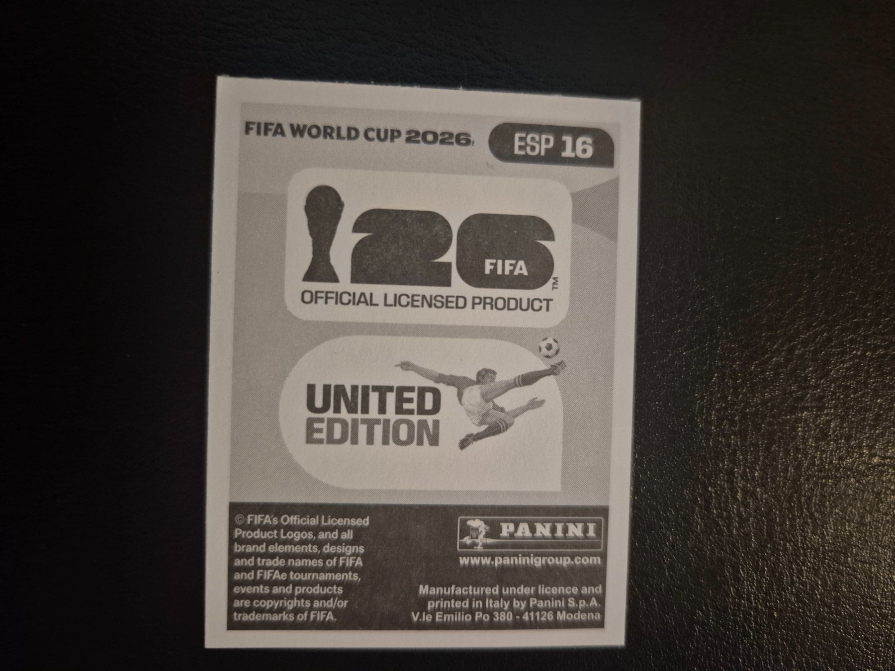 Panini Carte collezionabili: Panini WM 26 ESP 16 – Nuovo (secondo la descrizione) da Rorschacherberg venduto da AJ3108 1
