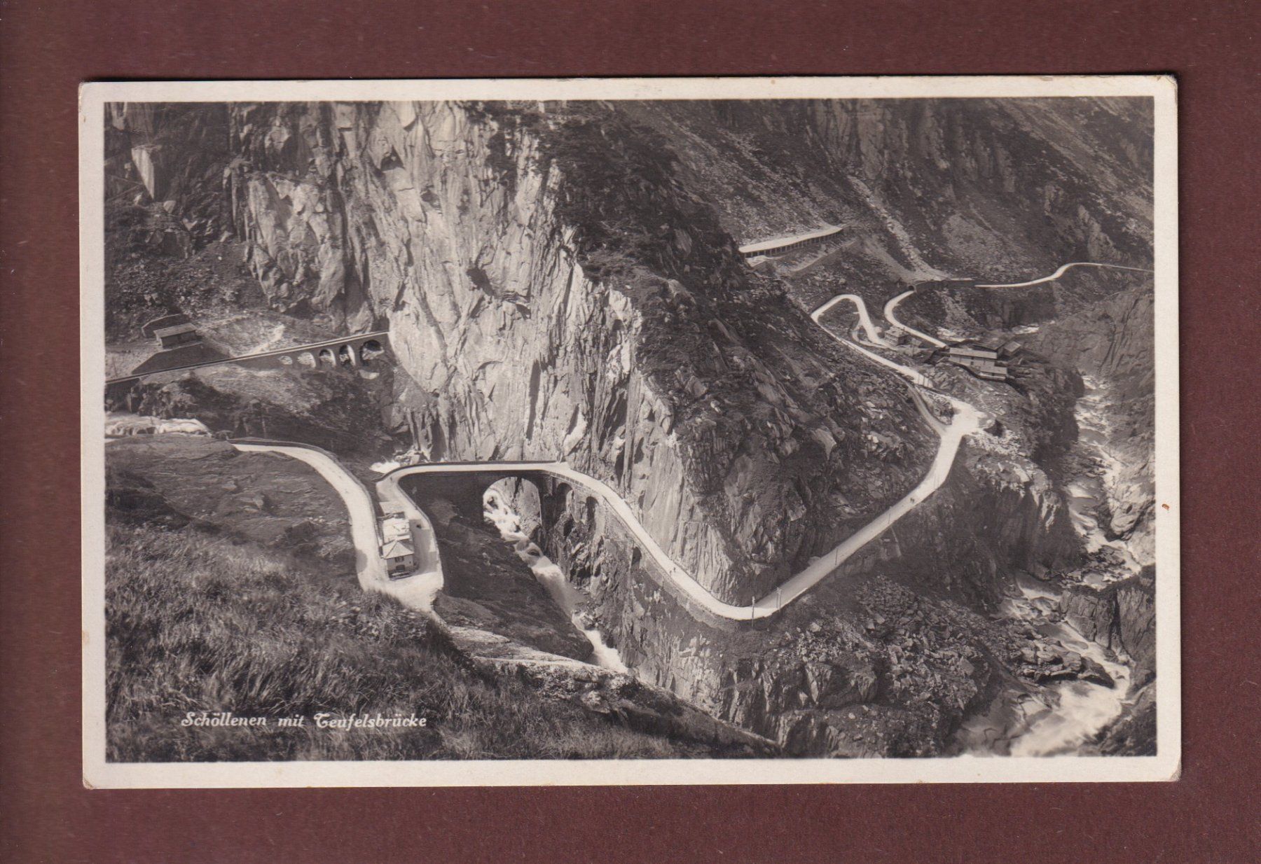 Cartoline postali: SCHÖLLENEN mit Teufelsbrücke – Usato da Pully venduto da nicecards-shop