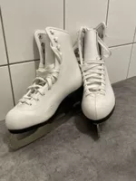 Eiskunstlaufschuhe, Grösse 34, weiss - bereit für's Eis!