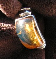 ♥ RING - DOMINIKANISCHER BERNSTEIN / GROSSE 56,5 / UNISEX ♥