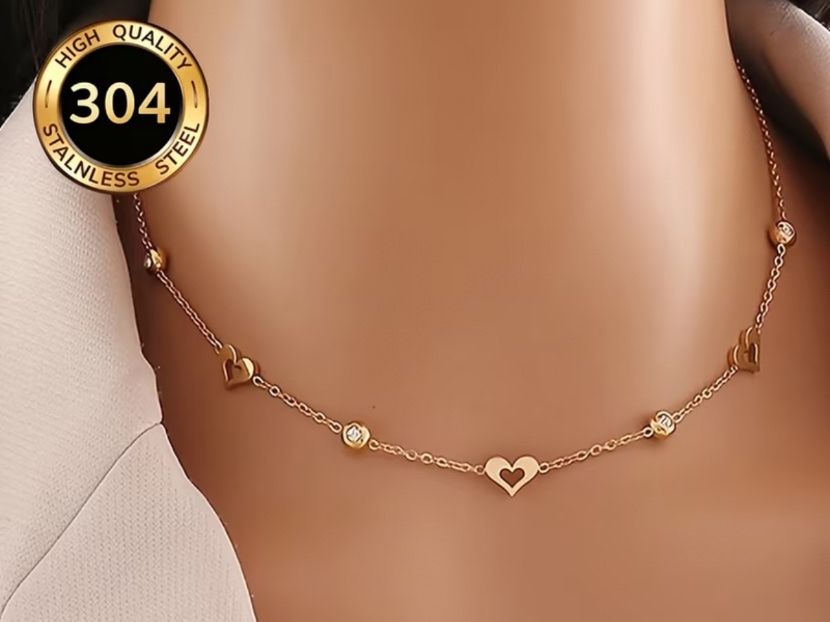 Catenine: Luxus Elegante Edelsthal Kette Farbe : Gold – Nuovo (secondo la descrizione) da Biel-Bienne venduto da Roserosse13 5