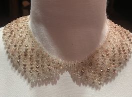 Collier ras du cou CAROLL , perles scintillantes
