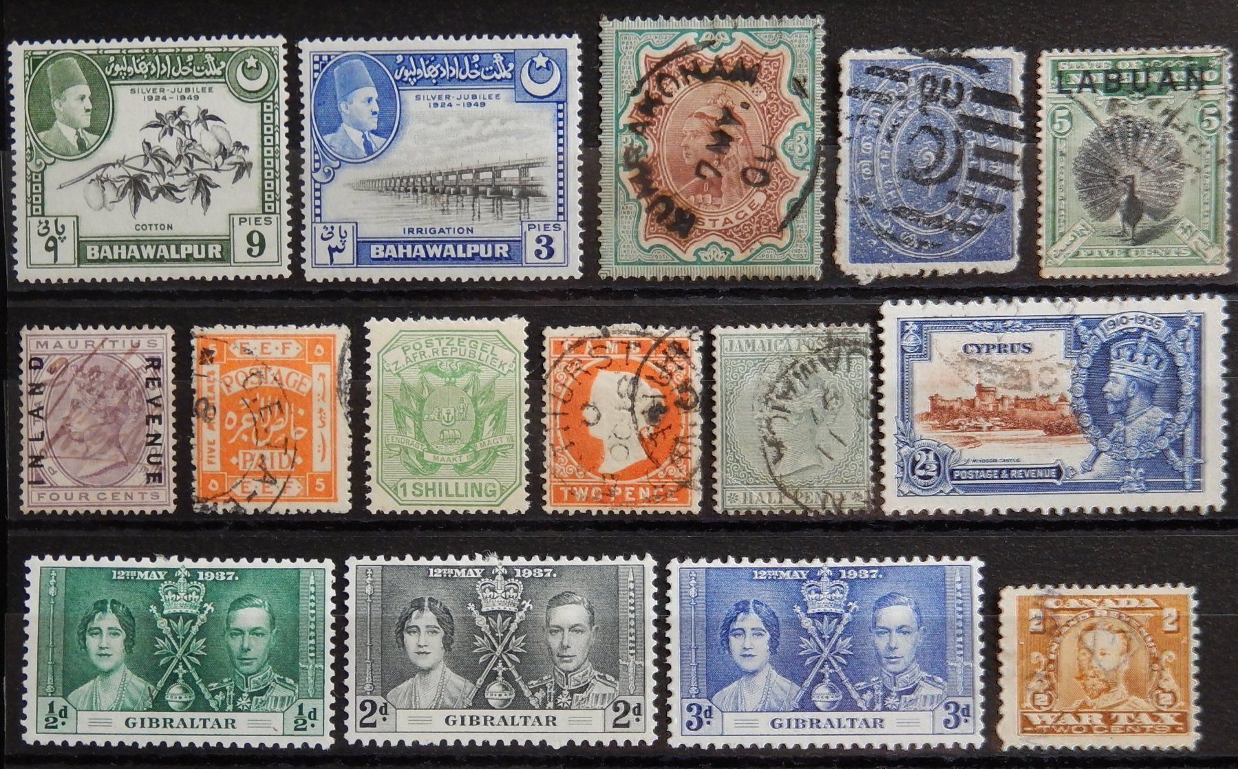 Tutti i francobolli: Britische Kolonien Lot alte Werte VII – Usato da Zürich venduto da Muehlekauf