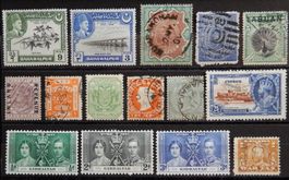 Britische Kolonien Lot alte Werte VII