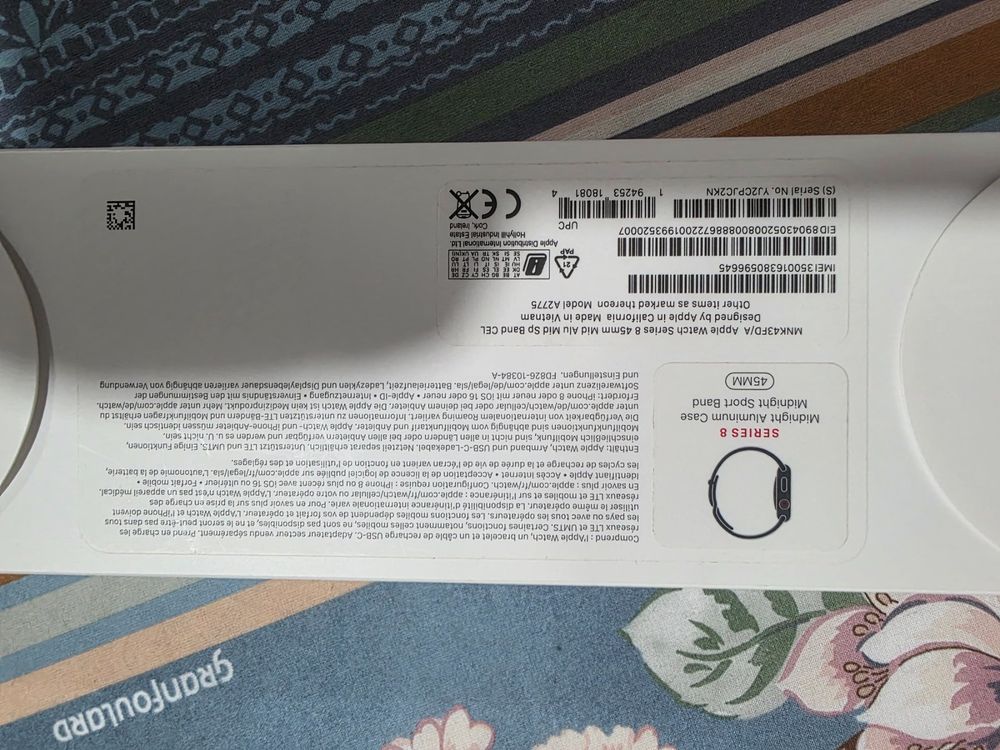 Apple Smartwatch: Apple Watch Series 8 45mm GPS Midnight Aluminium Case – Usato da Burgdorf venduto da Viqui1986 3