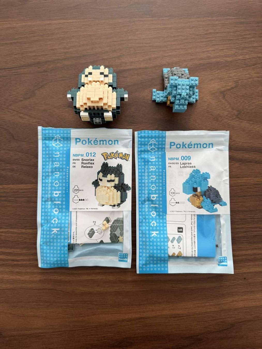 Pokémon Giocattoli: Pokemon nanoblock Ronflex + Lokhlass – Usato da Croy venduto da Takenba
