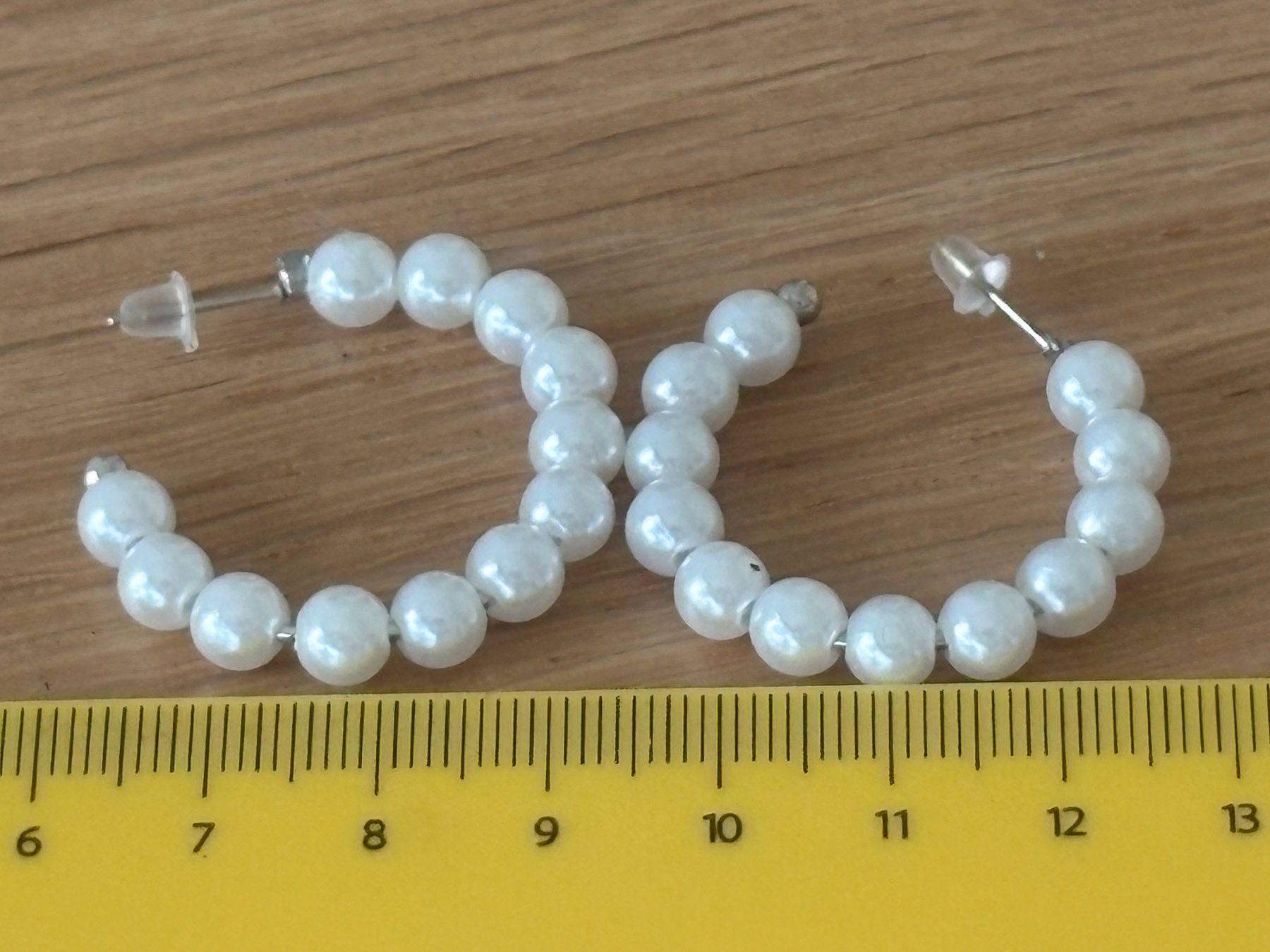 Ohrringe & -stecker: Luxus Elegante Ohrschmuck Ohrstecker Farbe: Silber Kunstperl – Neu (gemäss Beschreibung) aus Biel-Bienne von Roserosse13 2