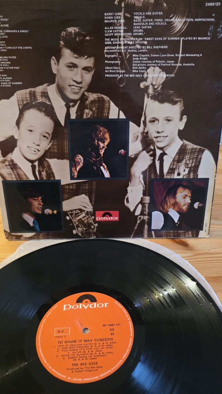 Dischi in vinile: Bee Gees "To Whom It May Concern" G,F – Usato da Yvonand venduto da RF-VINYL 5