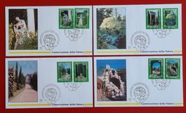 VATIKAN GARTEN CASTELGANDOLFO EUROPA JAHR DER NATUR 1995 FDC