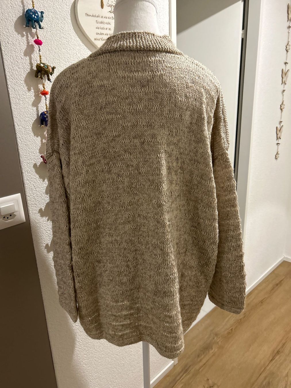 Giacche: Flauschige Strickjacke beige selbstgestrickt – Usato da Brunnen venduto da Nala2929 4