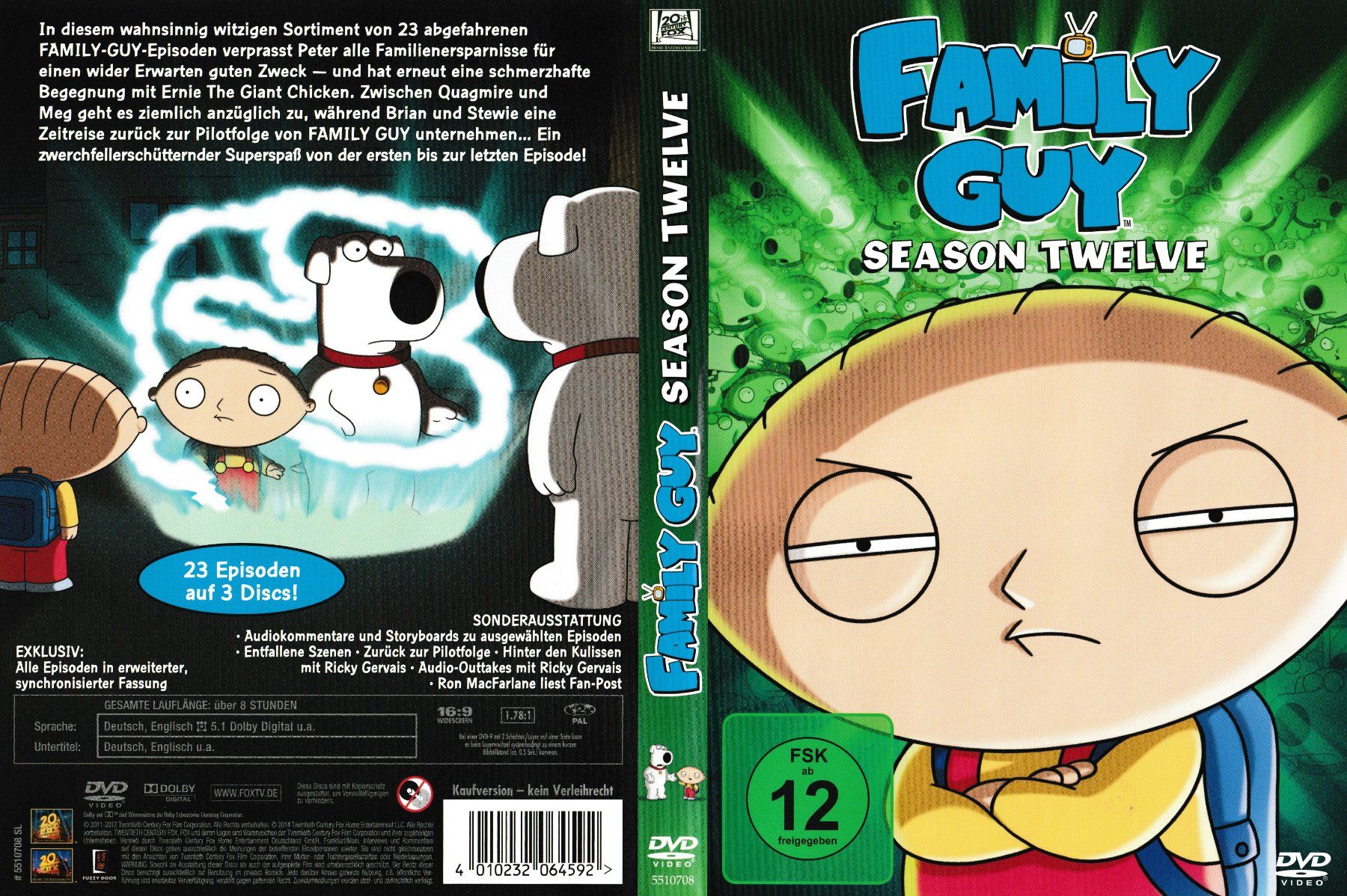 Tutti i DVDs: DVD - Family Guy - Staffel 12 – Usato da Langnau am Albis venduto da MediaRescuerKeLoX