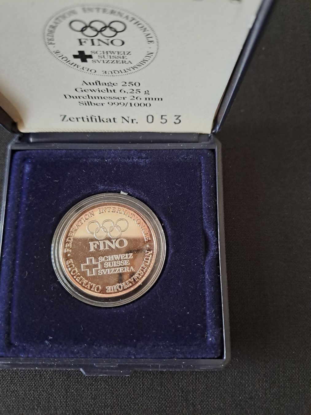 Medaglie: Fino Olympia Silber Madaile – Nuovo (secondo la descrizione) da Biel/Bienne venduto da oli_9yhs 1