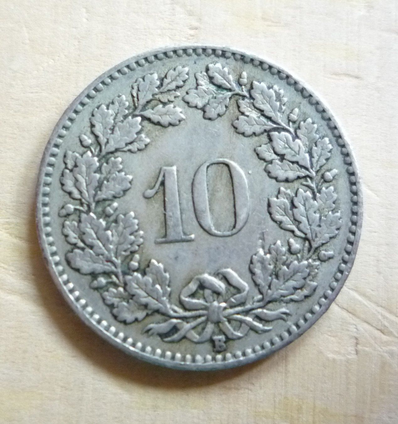 Alle Münzen: 10 Rappen 1925, ss - vz – Gebraucht aus Rieden SG von Sammelfreund 1