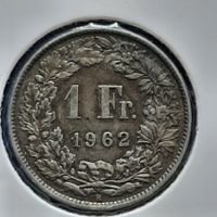 1 Franc Suisse 1962 en argent