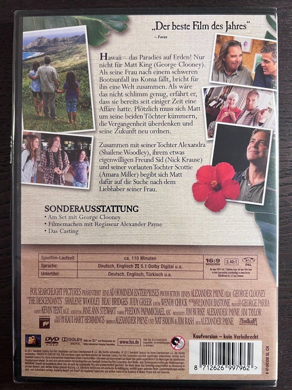 Tutti i DVDs: The Descendants – Nuovo e nell'imballaggio originale da Zürich venduto da FilmFreunde 1