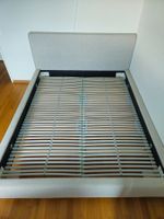 Bettgestell Pfister Stoff 160x200 cm (mit Lattenrost)