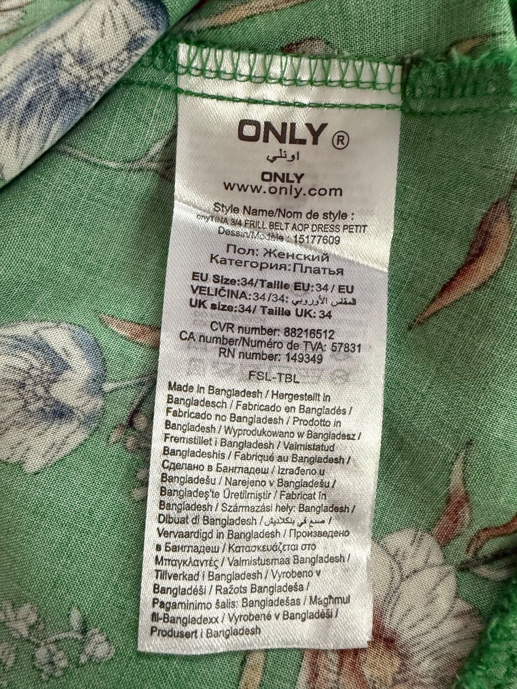 Only Vestiti: langärmeliges Kleid Gr.34 – Usato da Buchrain venduto da nat_pl5p 4