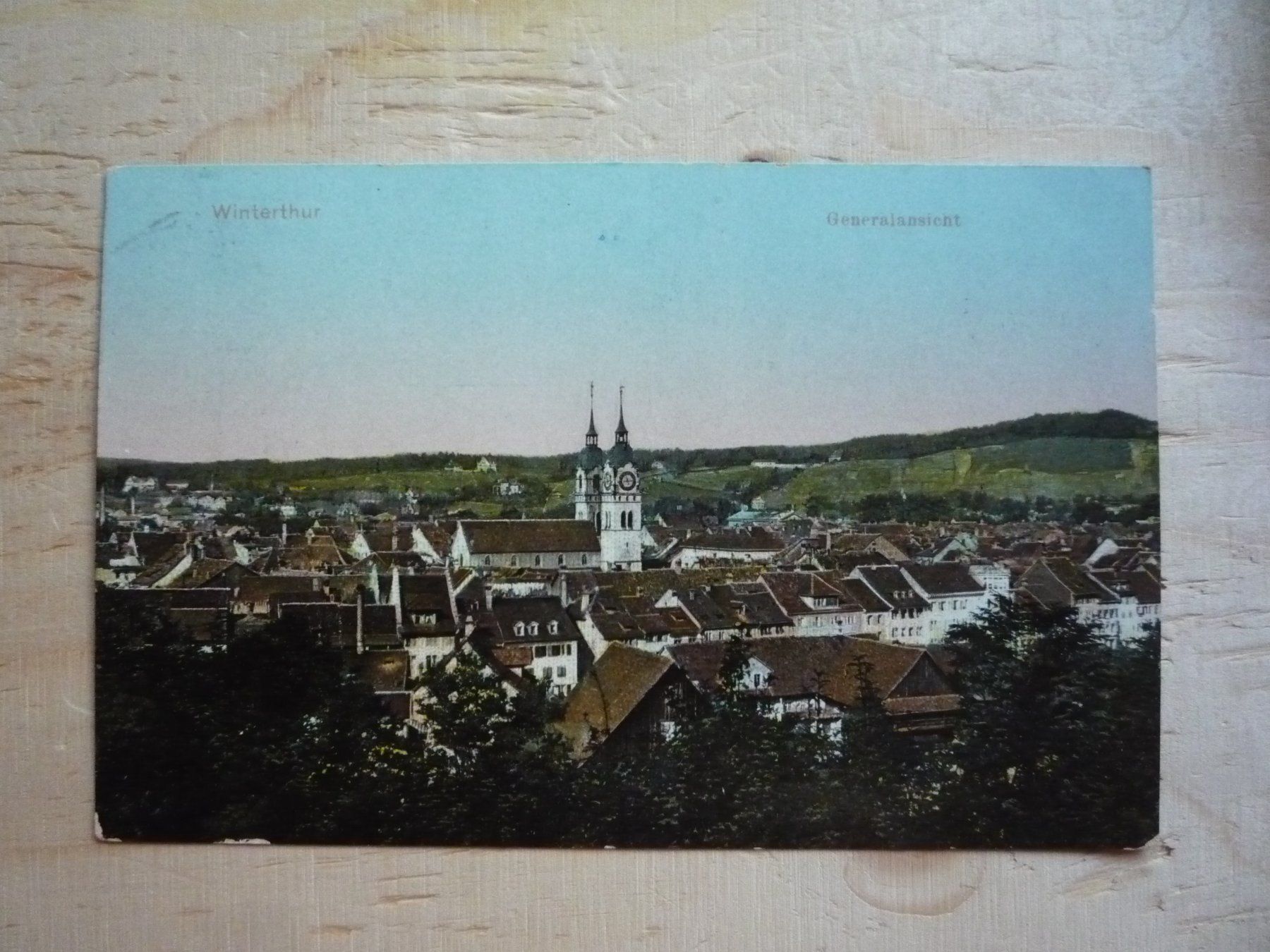 Cartoline postali: Winterthur, Generalansicht, 22.IX.11 – Usato da Rieden SG venduto da Brockehuesli