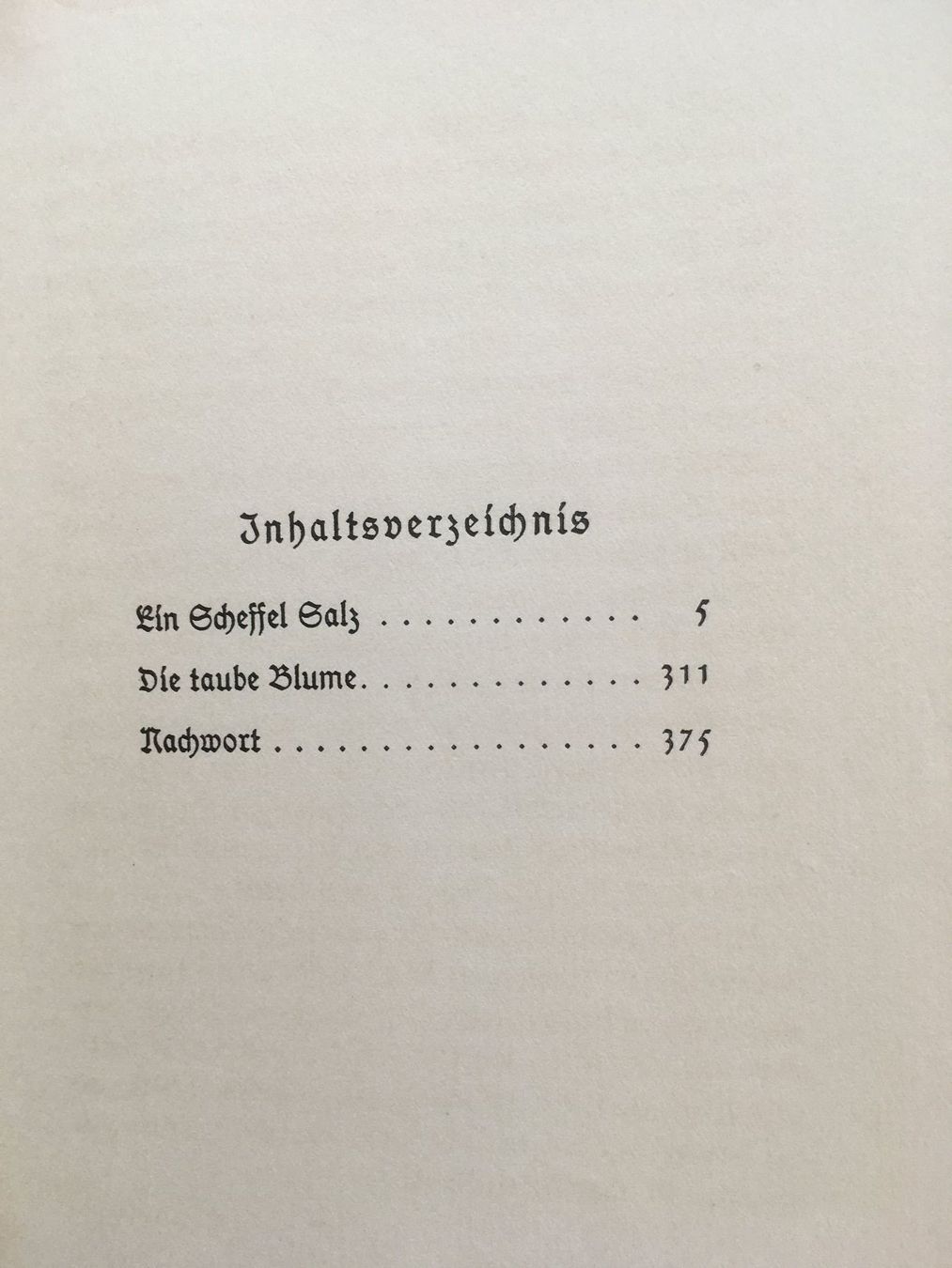 Libri: Ein Scheffel Salz; Werner Schendell – Usato da Grenchen venduto da Kogi7 9